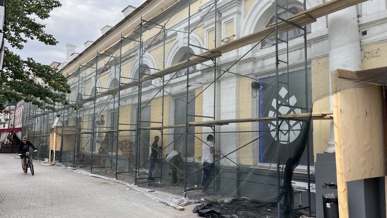 Капитальный ремонт фасада здания Кирова 80, 2023